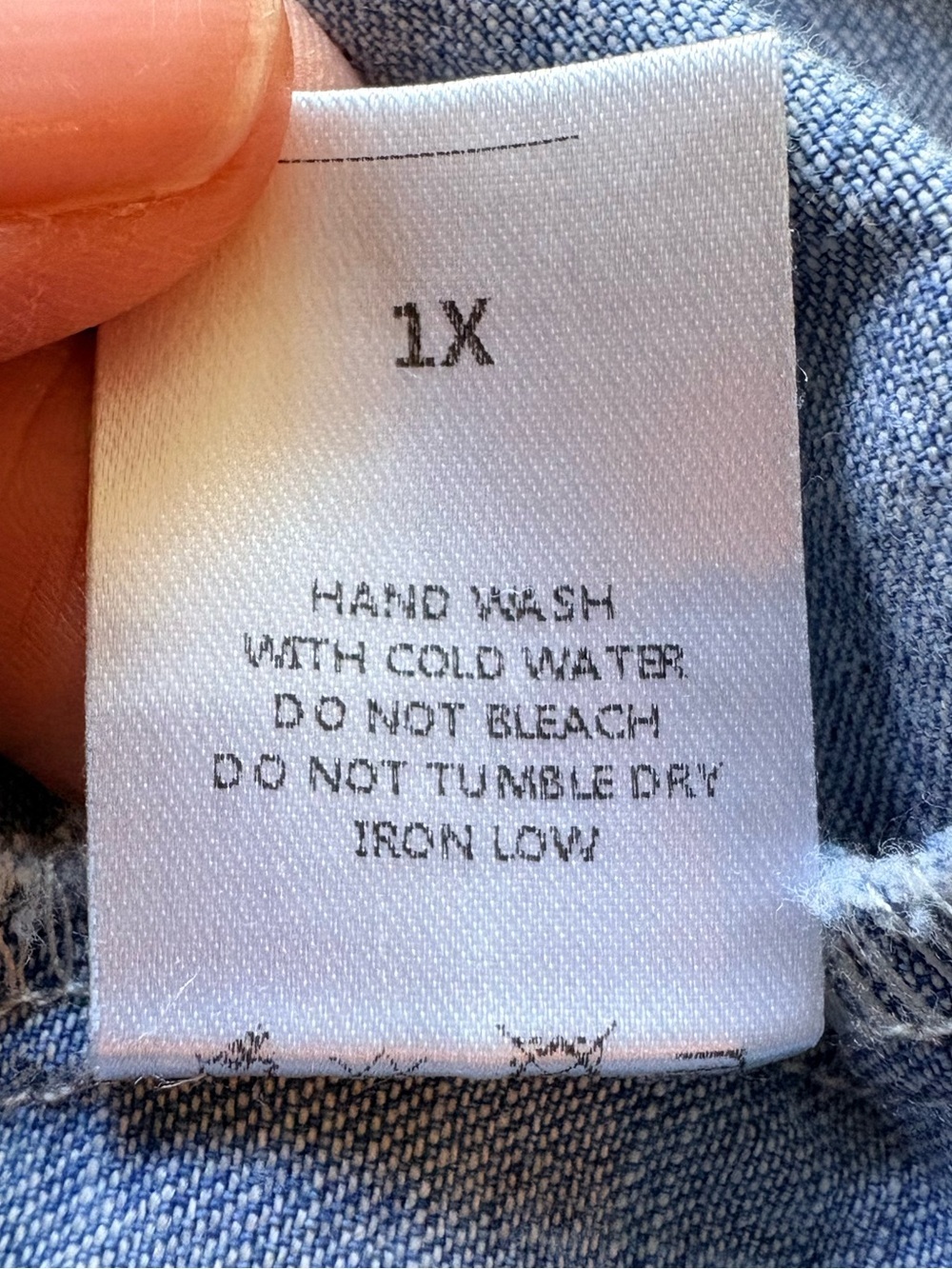 Chic Soul Can’t Be Held Down Dress- blue denim- 1X- worn twice. - Picture 13 of 13